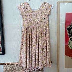 Alice + Ames Terrazzo Pink twirl dress size 10